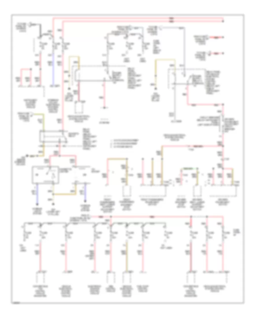 Power Distribution Wiring Diagram (3 of 6) for Audi TT Quattro 2014