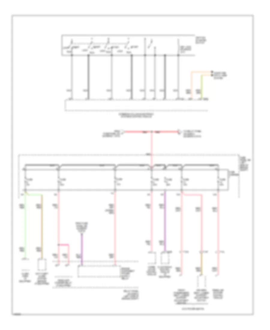 Power Distribution Wiring Diagram 4 of 6 for Audi TT Quattro 2014