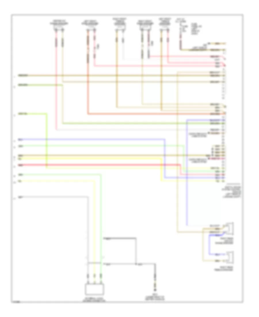 Radio Wiring Diagram, without Bose without Navigation (2 of 2) for Audi TT Quattro 2014