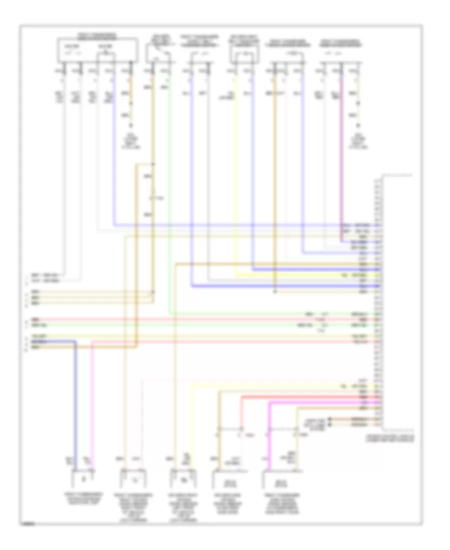 Supplemental Restraints Wiring Diagram 2 of 2 for Audi TT Quattro 2014