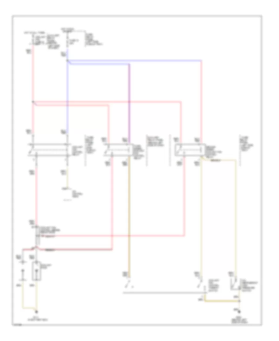 Cooling Fan Wiring Diagram A T with Automatic A C Late Production for Audi 90 CS Quattro 1993