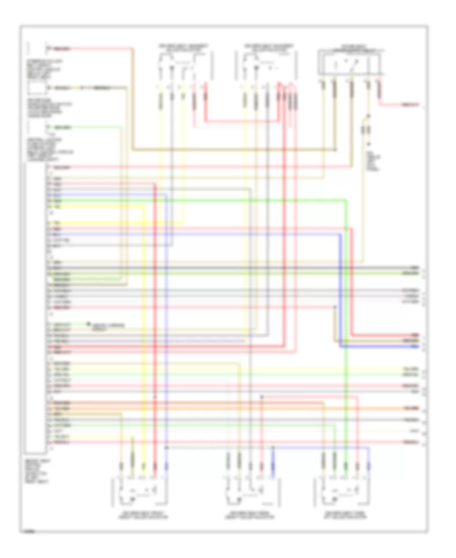 Driver s Memory Seat Wiring Diagram 1 of 2 for Audi A8 Quattro 2001