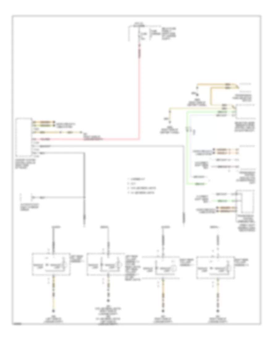 Backup Lamps Wiring Diagram for Audi A4 2 0T Avant Quattro 2012
