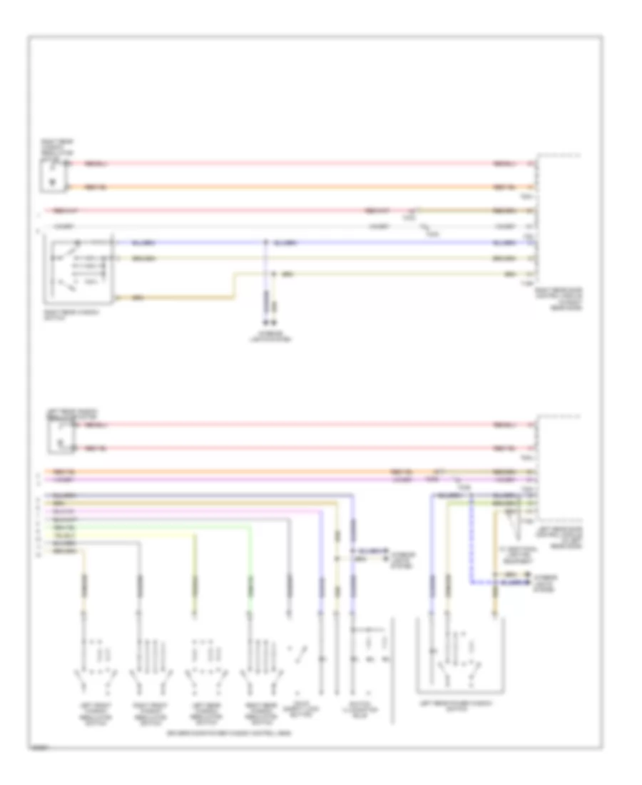 Power Windows Wiring Diagram 2 of 2 for Audi A4 2 0T Avant Quattro 2012