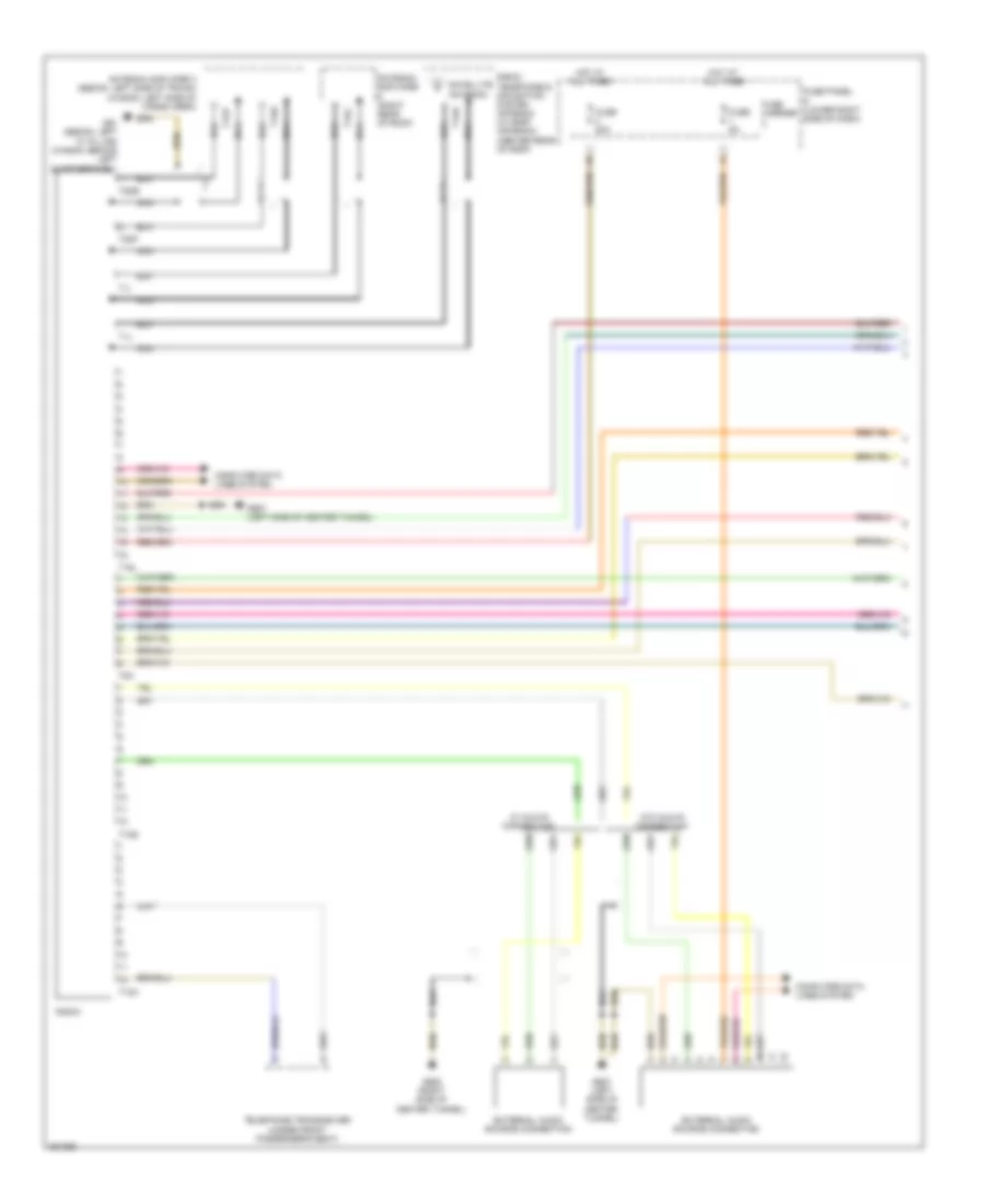 Radio Wiring Diagram, Basic Infotainment (1 of 2) for Audi A4 2.0T Avant Quattro 2012