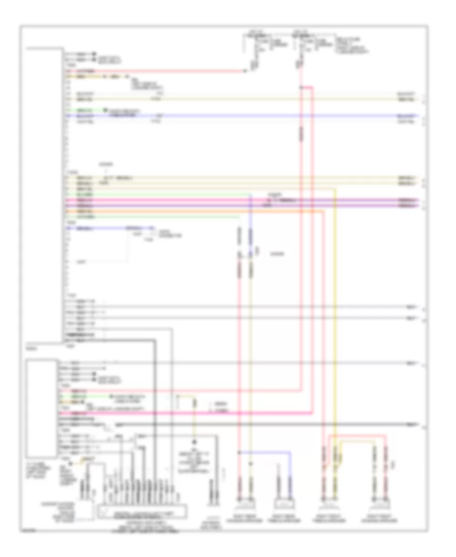 Radio Wiring Diagram, Standard MMI (1 of 2) for Audi A4 2.0T Avant Quattro 2012