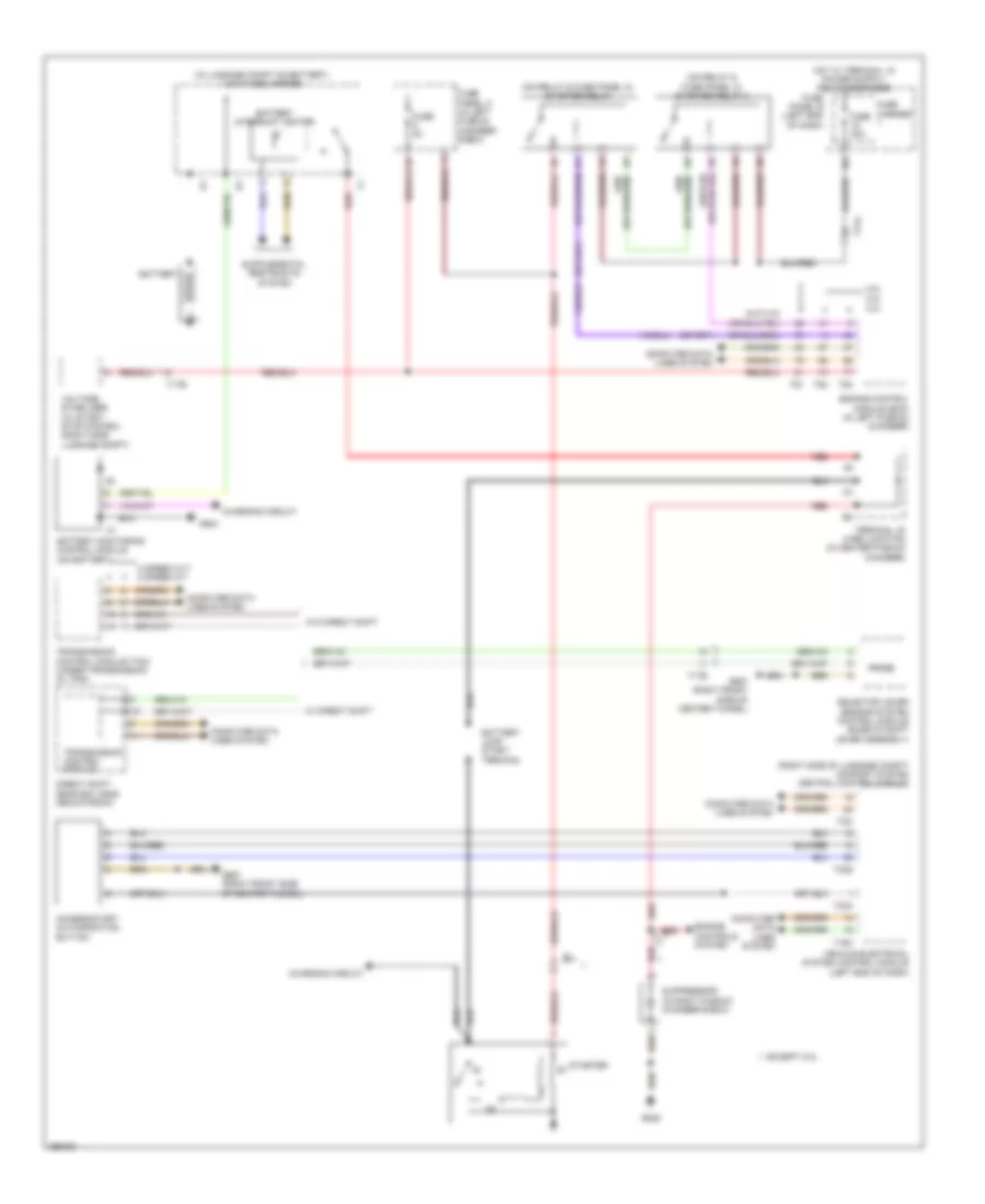 Starting Wiring Diagram for Audi S6 2013