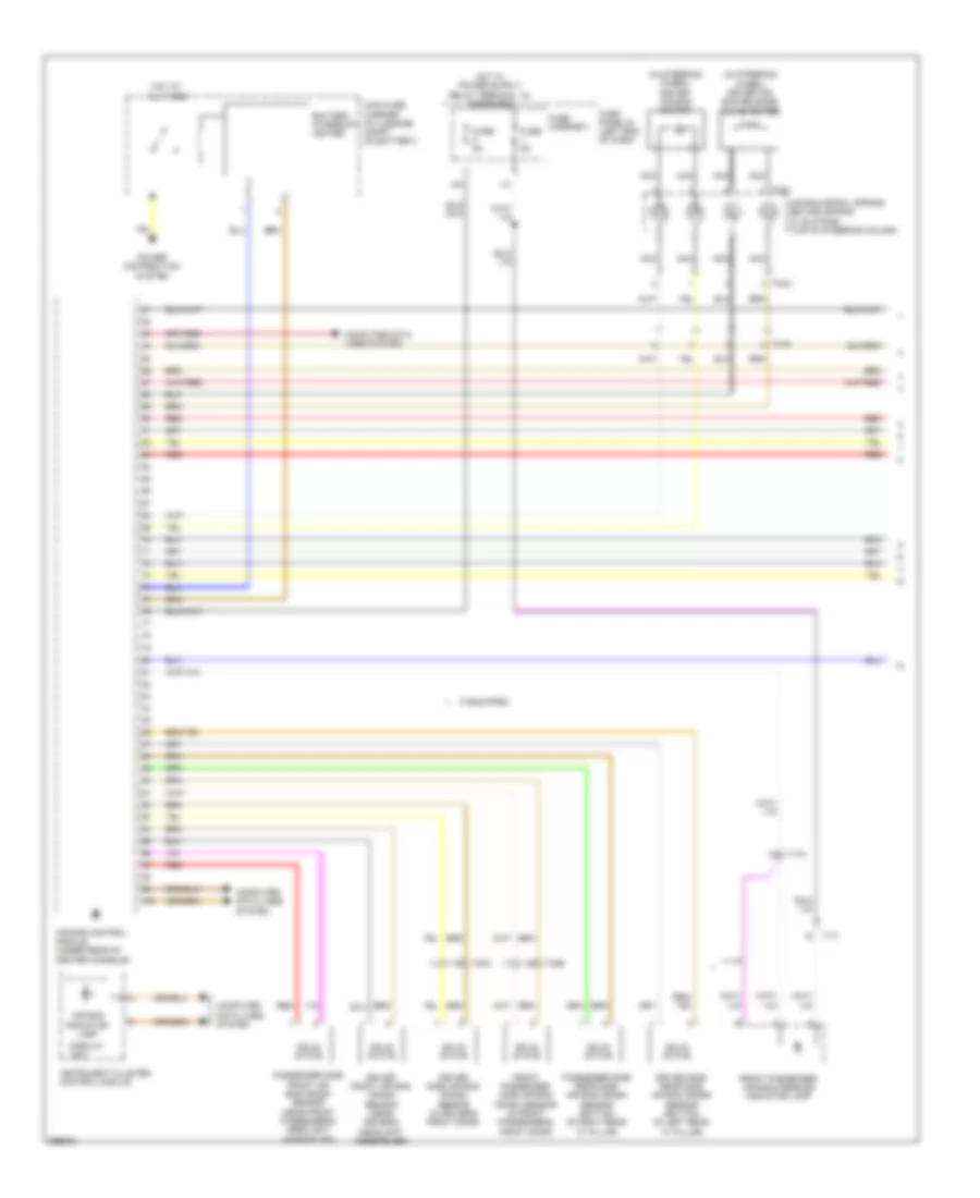 Supplemental Restraints Wiring Diagram 1 of 3 for Audi S6 2013