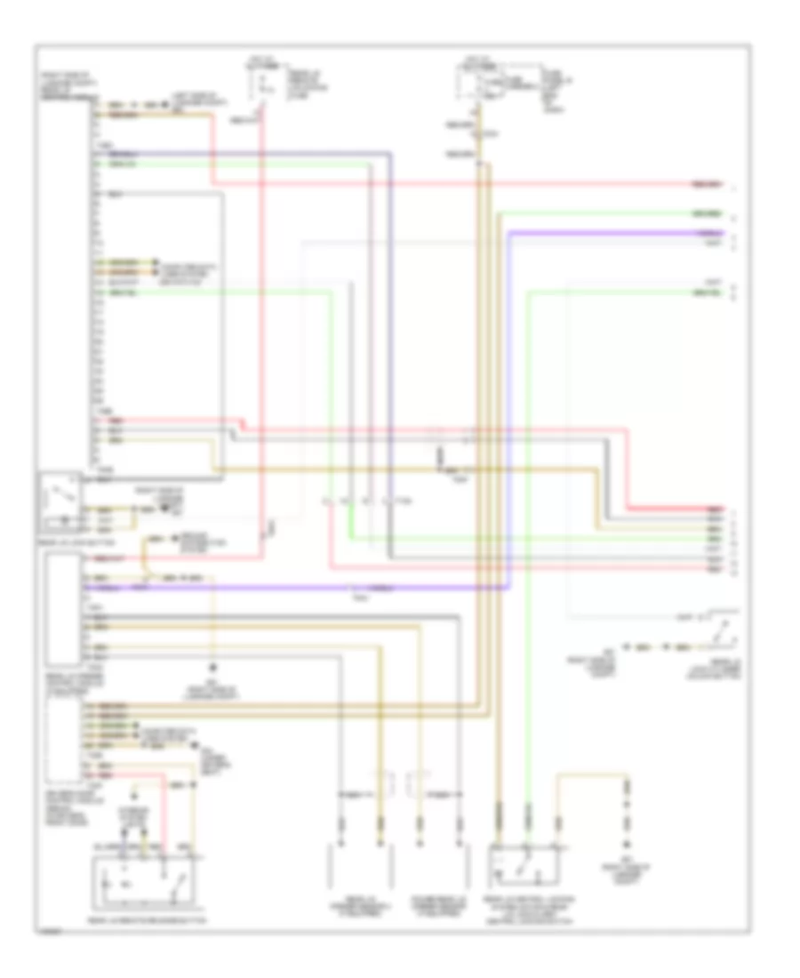Trunk  Fuel Door Release Wiring Diagram 1 of 2 for Audi S6 2013