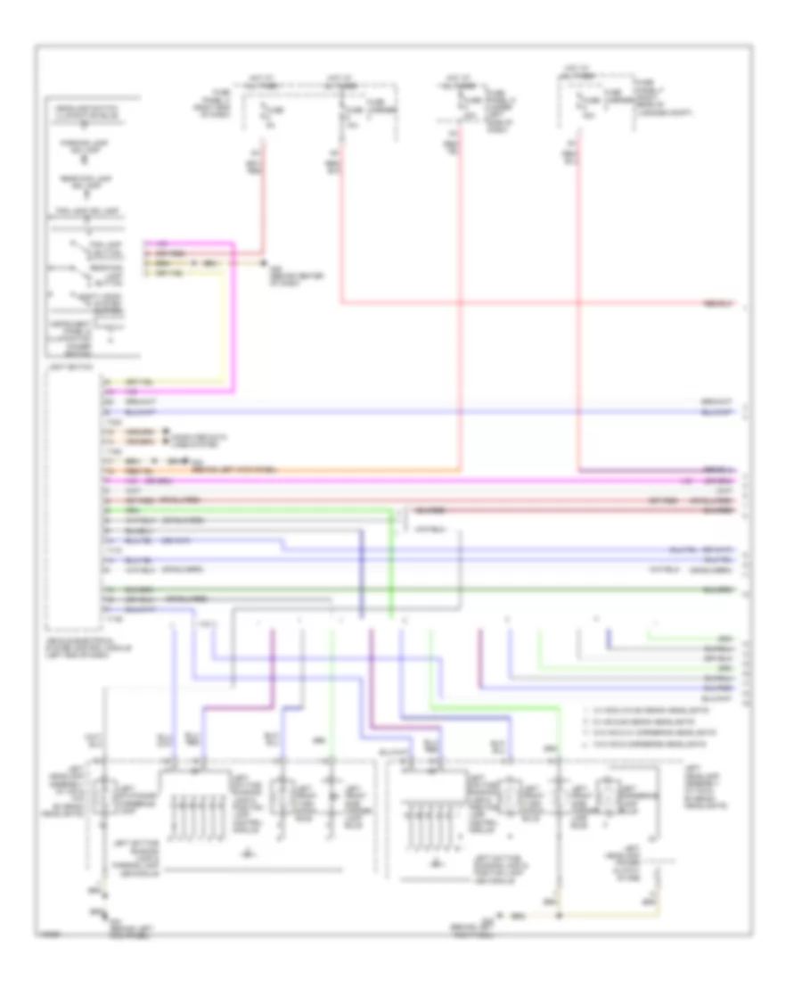 Exterior Lamps Wiring Diagram (1 of 5) for Audi S6 2013
