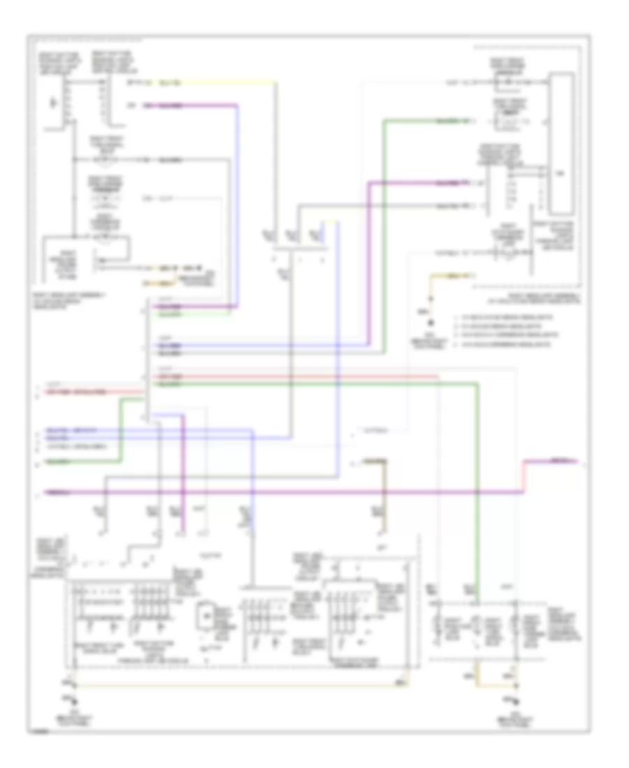 Exterior Lamps Wiring Diagram (3 of 5) for Audi S6 2013