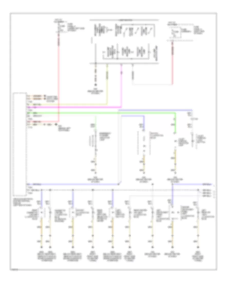 Instrument Illumination Wiring Diagram (1 of 3) for Audi S6 2013