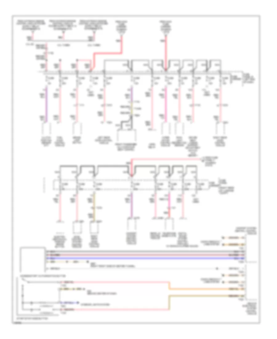 Power Distribution Wiring Diagram 4 of 9 for Audi S6 2013