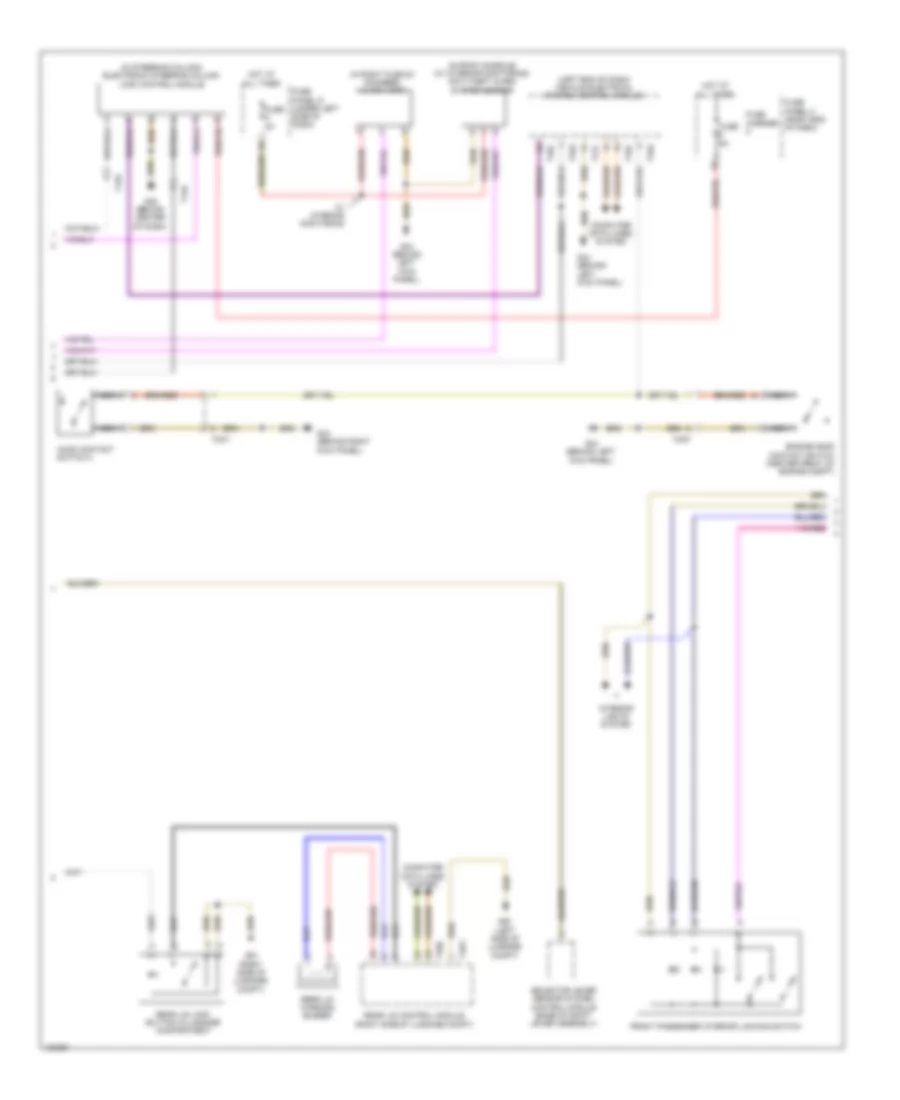 Power Door Locks Wiring Diagram (5 of 6) for Audi S6 2013