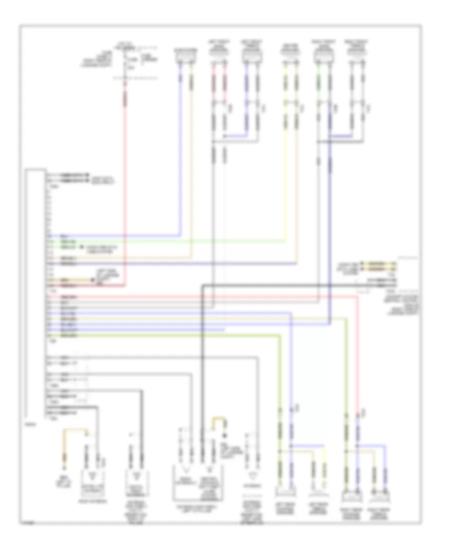 Radio Wiring Diagram, Basic for Audi S6 2013