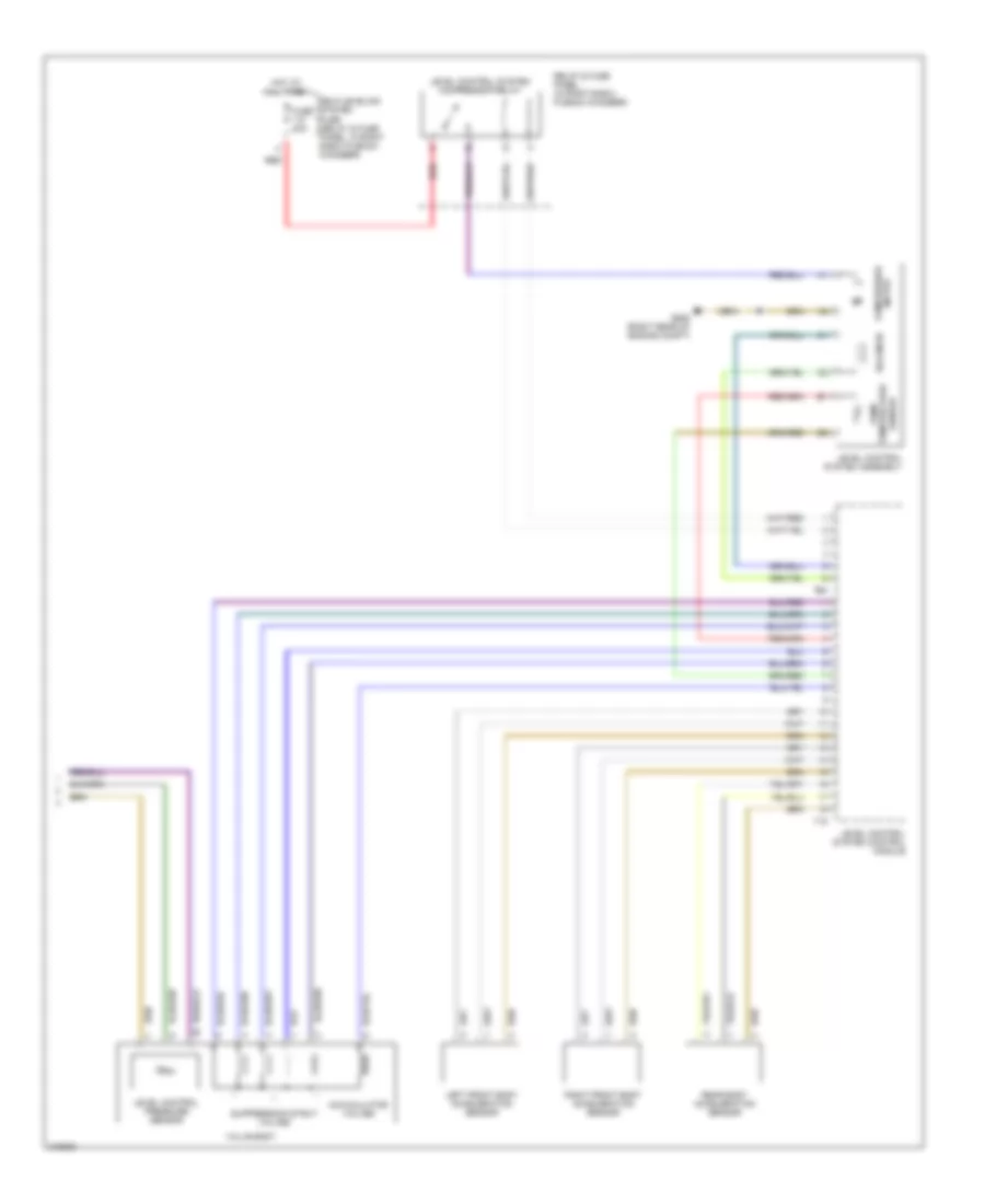 Air Suspension Wiring Diagram 2 of 2 for Audi A6 2006
