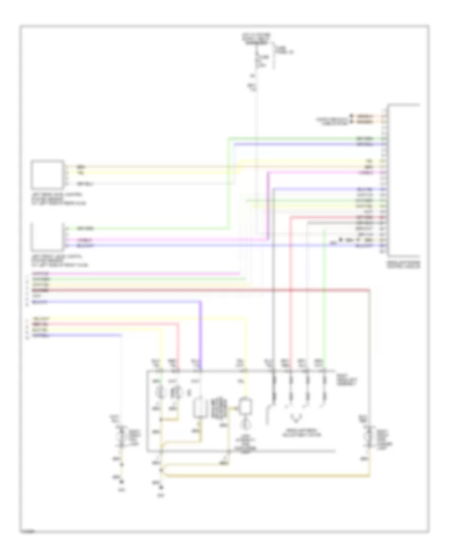 Headlights Wiring Diagram, with Bi-Xenon Lamps (2 of 2) for Audi A6 2006