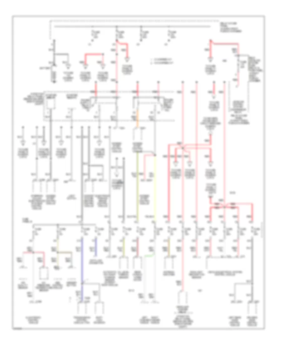 Power Distribution Wiring Diagram 1 of 5 for Audi A6 2006