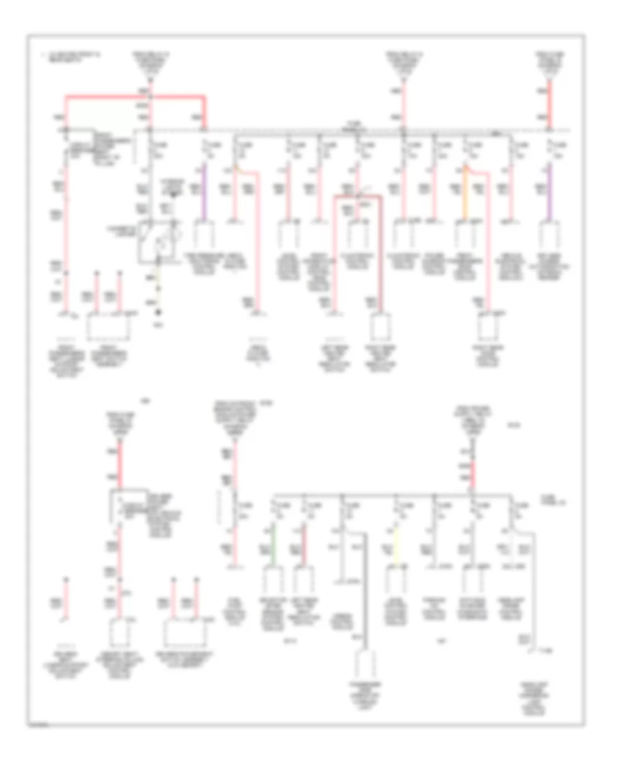 Power Distribution Wiring Diagram 3 of 5 for Audi A6 2006
