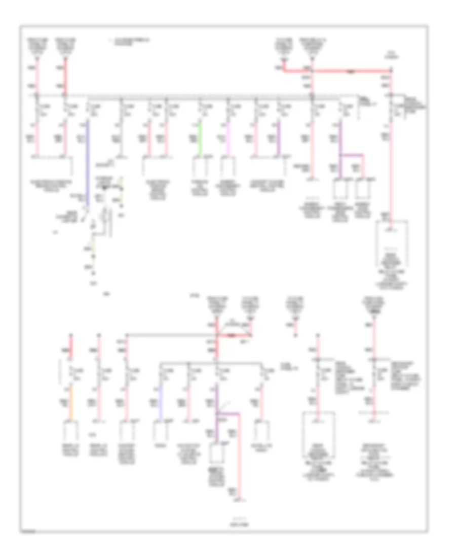 Power Distribution Wiring Diagram (4 of 5) for Audi A6 2006
