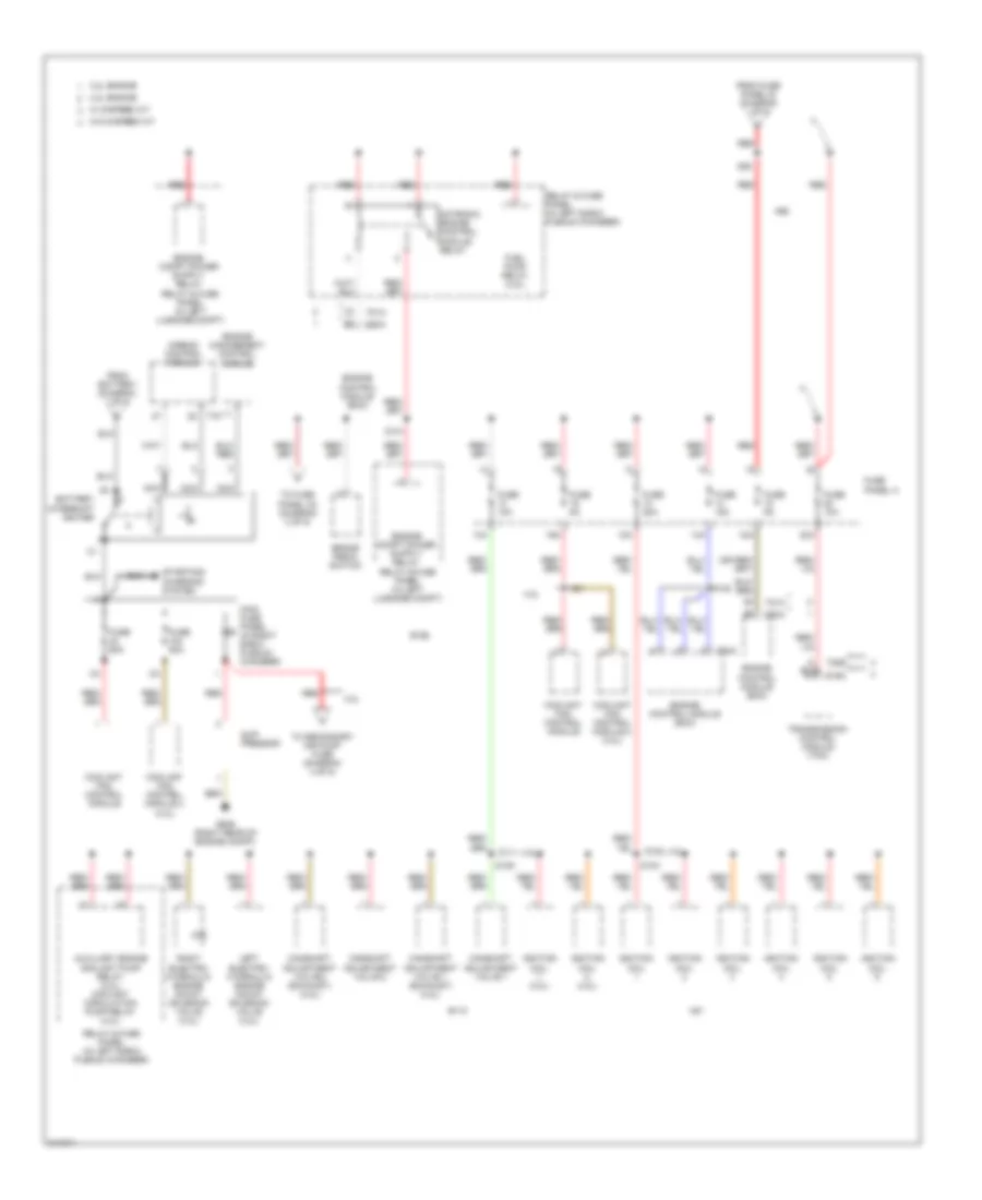 Power Distribution Wiring Diagram (5 of 5) for Audi A6 2006