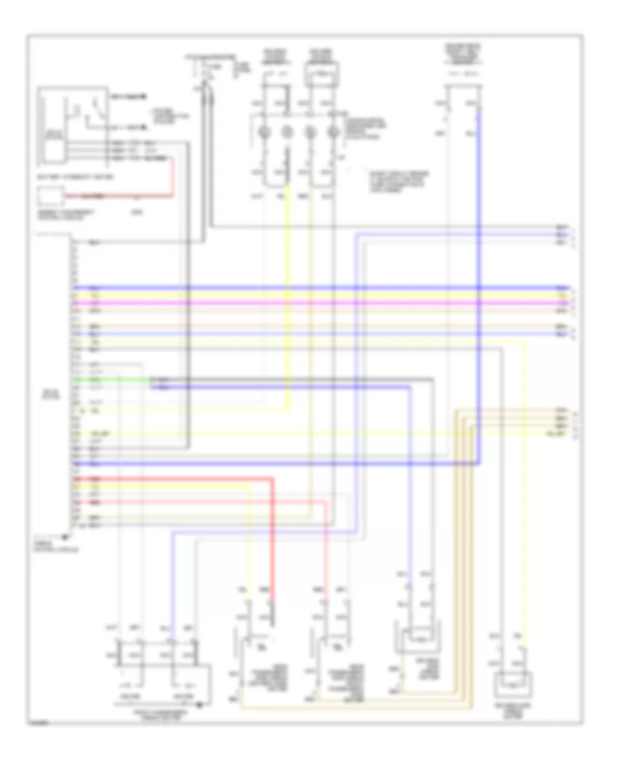 Supplemental Restraints Wiring Diagram 1 of 3 for Audi A6 2006