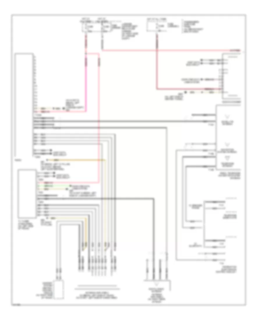 Navigation Wiring Diagram, MMI 3 Premium (1 of 2) for Audi S4 Quattro 2009