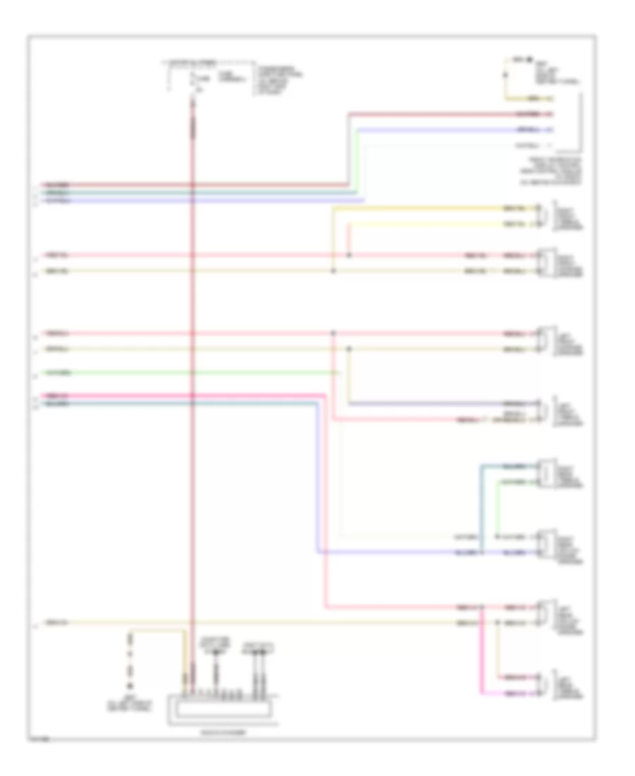 Radio Wiring Diagram, Basic Infotainment (2 of 2) for Audi S4 Quattro 2009