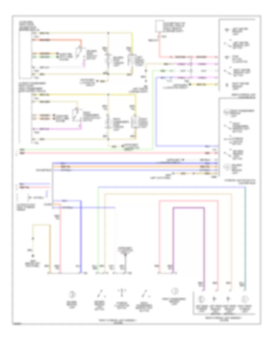 Courtesy Lamps Wiring Diagram (2 of 2) for Audi A5 2.0T 2012