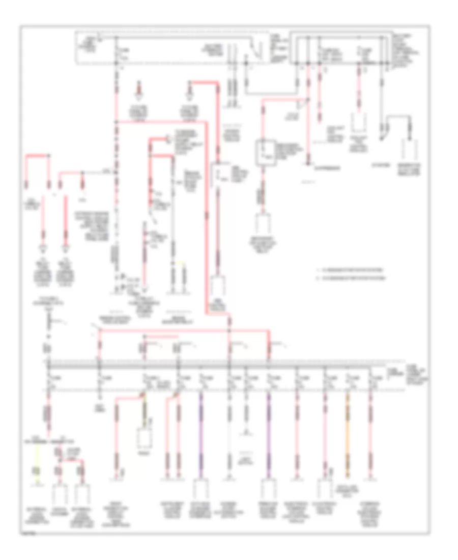 Power Distribution Wiring Diagram 2 of 9 for Audi A5 2 0T 2012