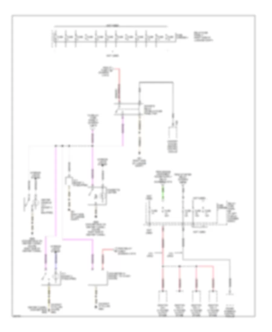 Power Distribution Wiring Diagram 4 of 9 for Audi A5 2 0T 2012