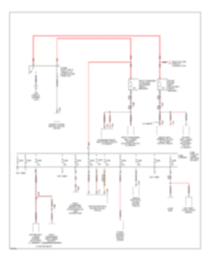 Power Distribution Wiring Diagram 8 of 9 for Audi A5 2 0T 2012