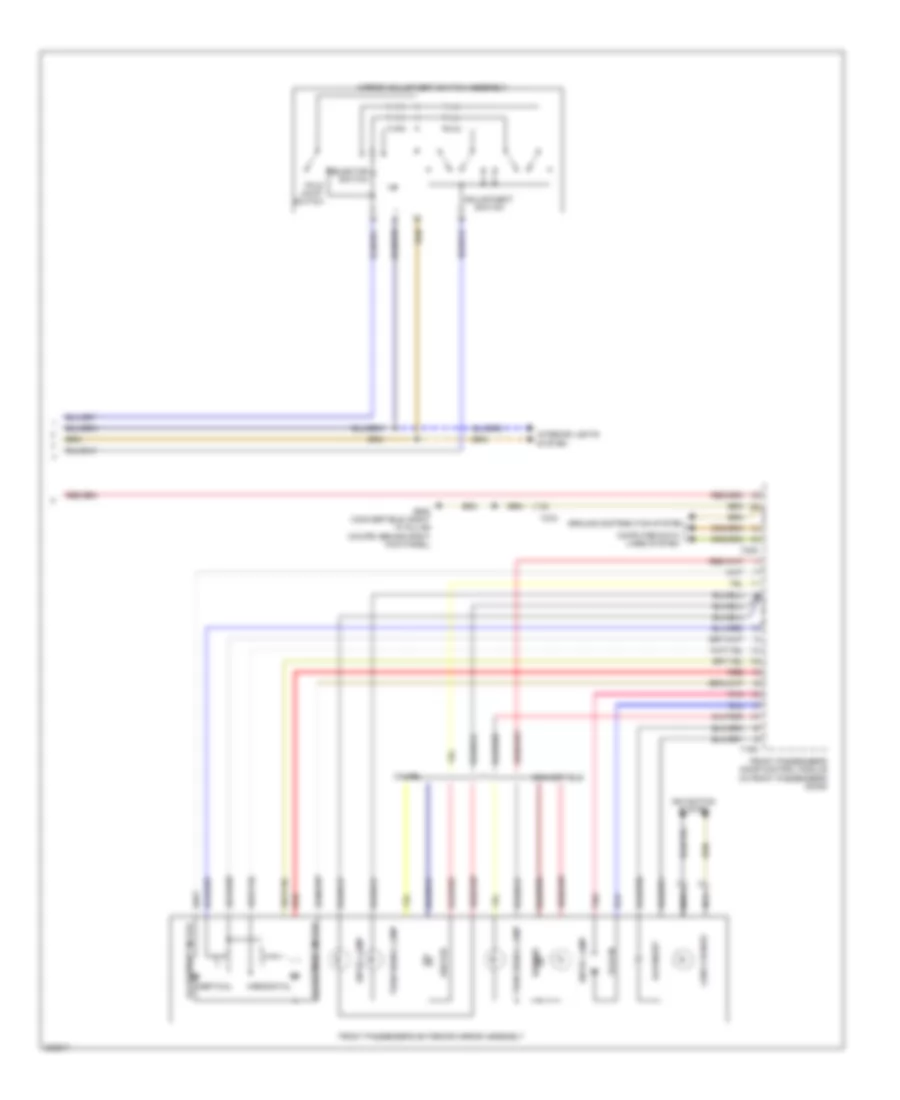 Power Mirrors Wiring Diagram 2 of 2 for Audi A5 2 0T 2012