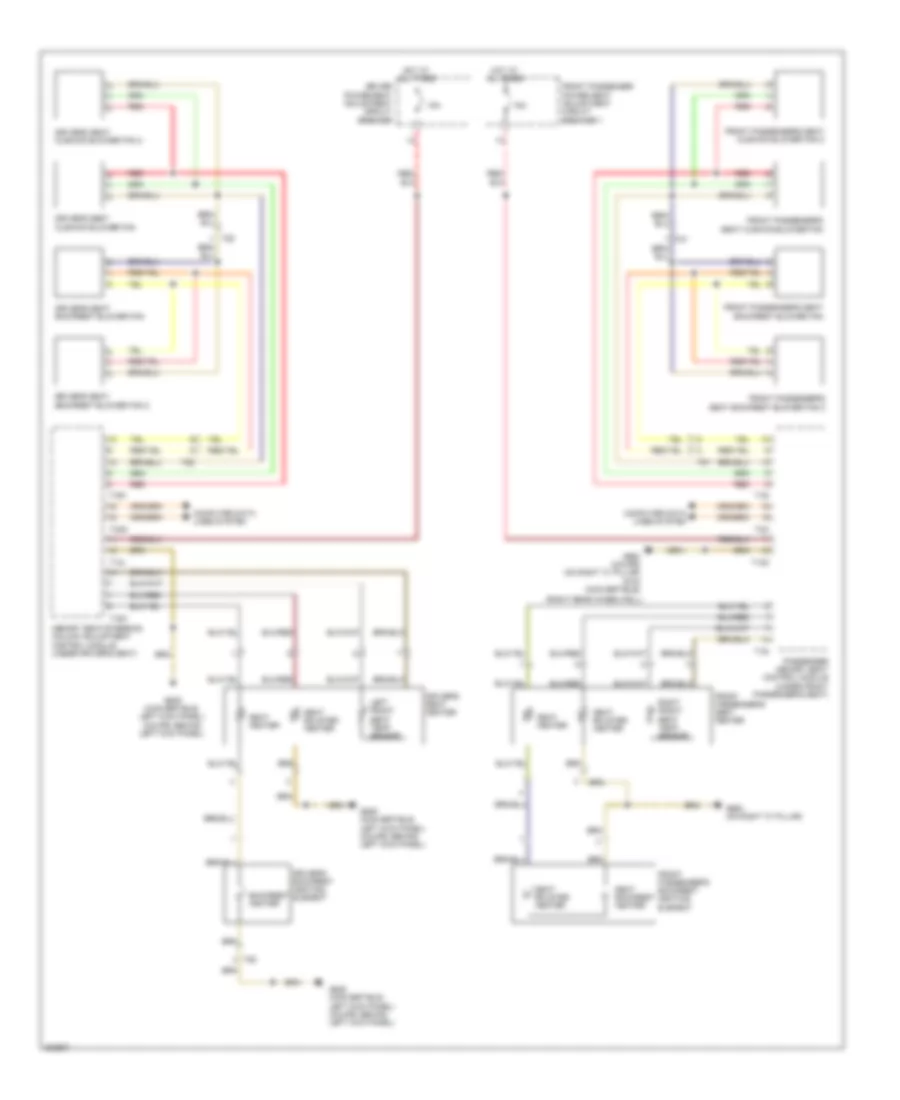 Front Heated Seats Wiring Diagram with Memory for Audi A5 2 0T 2012
