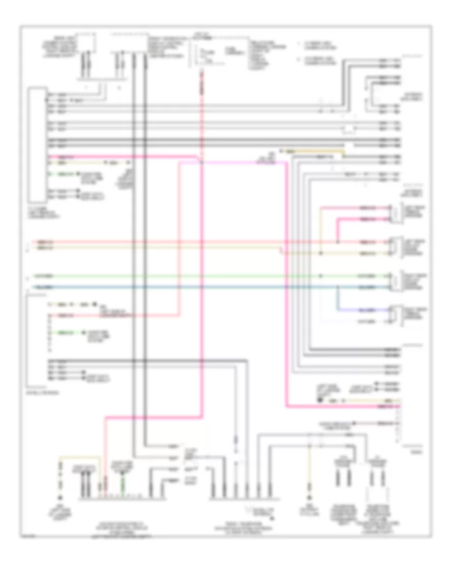 Radio Wiring Diagram, Basic MMI (2 of 2) for Audi S5 Quattro 2009
