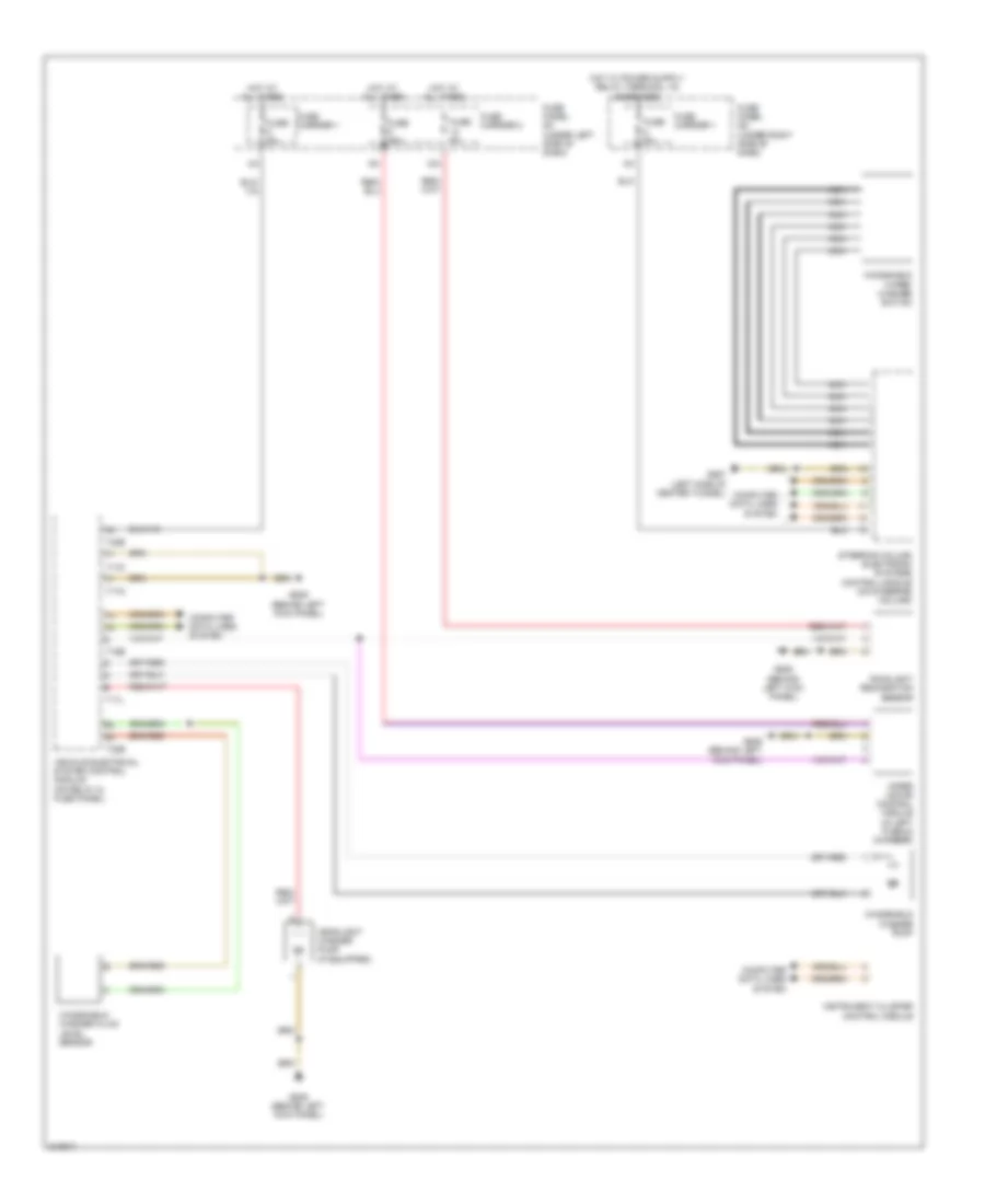Электросхема стеклоочистителя, дворников и омывателя для Audi S5 Quattro 2009