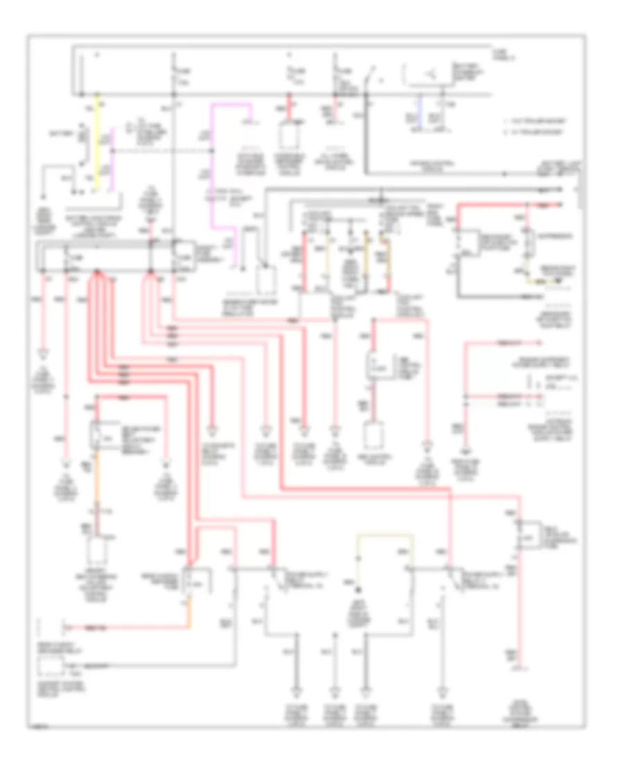 Power Distribution Wiring Diagram 1 of 8 for Audi S8 2013