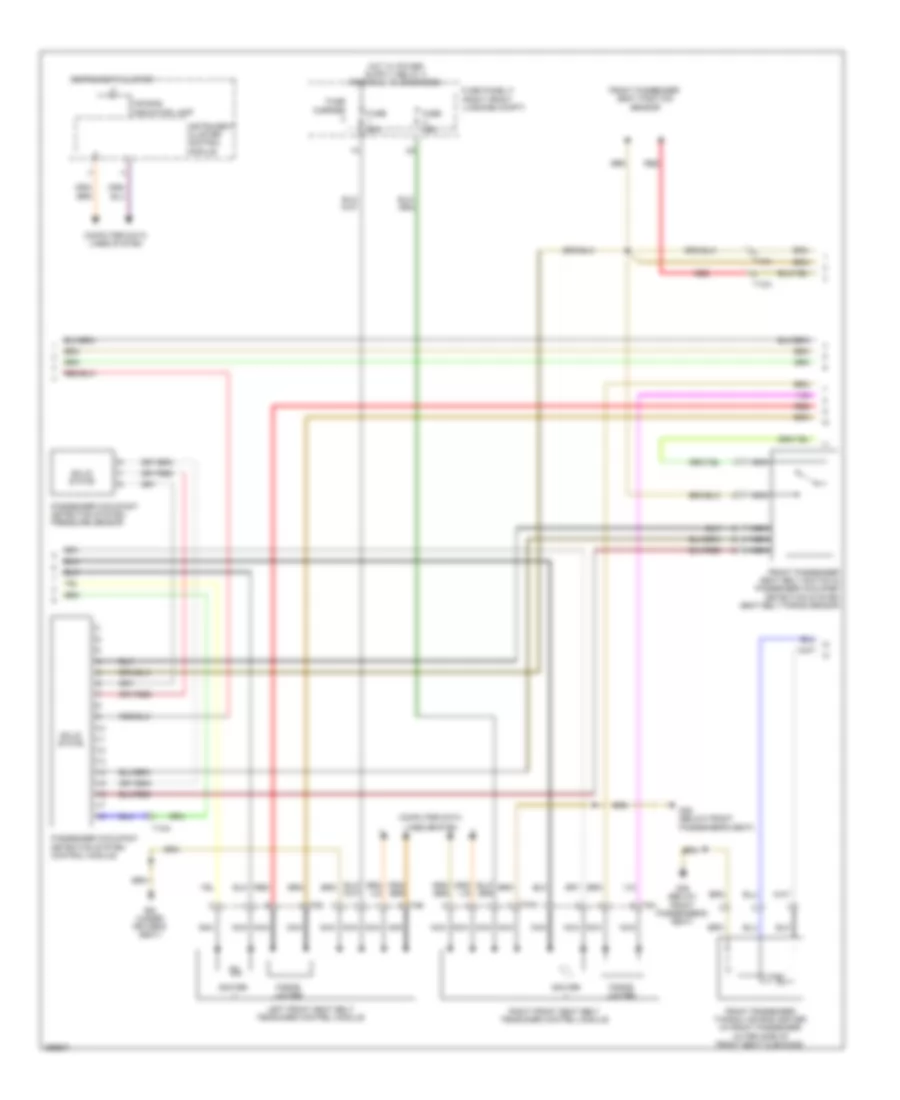 Supplemental Restraints Wiring Diagram 2 of 3 for Audi S8 2013