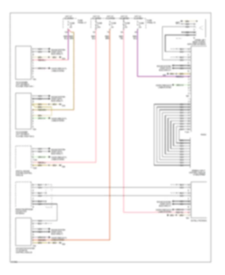 Front Information Display Control Module Wiring Diagram 2 of 2 for Audi A6 Quattro 2006