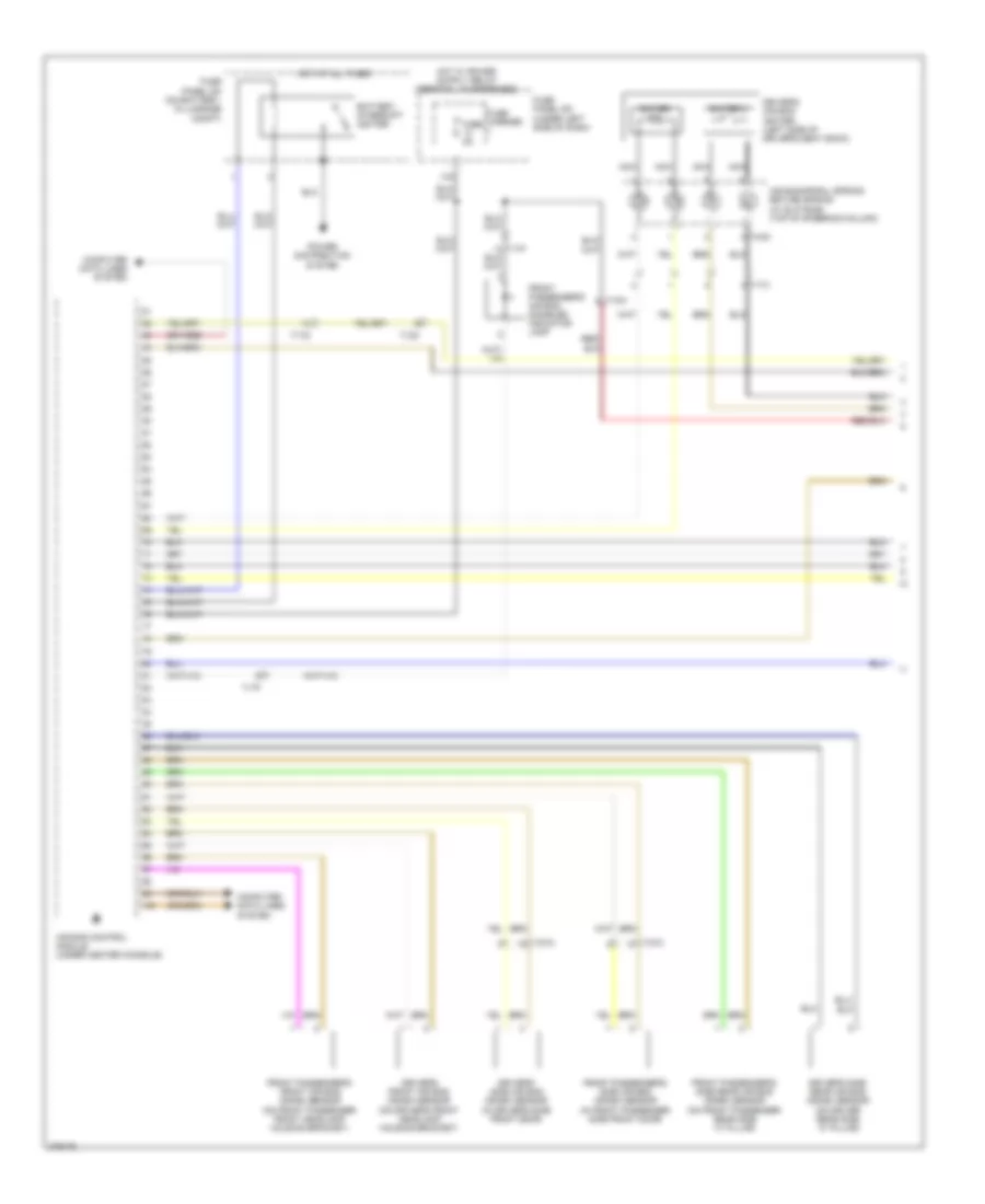 Supplemental Restraints Wiring Diagram 1 of 3 for Audi A5 2 0T Quattro 2012