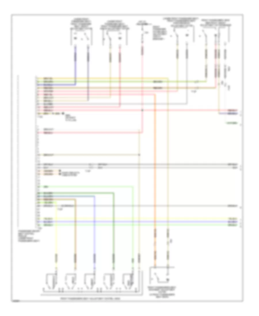 Passengers Memory Seat Wiring Diagram (1 of 2) for Audi A5 2.0T Quattro 2012
