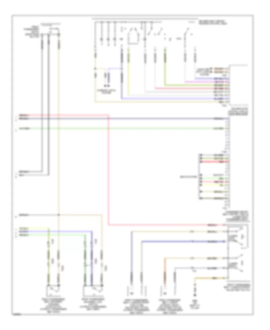 Passengers Memory Seat Wiring Diagram (2 of 2) for Audi A5 2.0T Quattro 2012