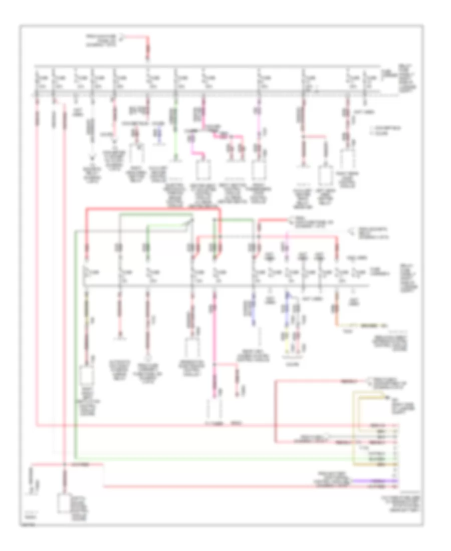 Power Distribution Wiring Diagram 3 of 9 for Audi A5 2 0T Quattro 2012