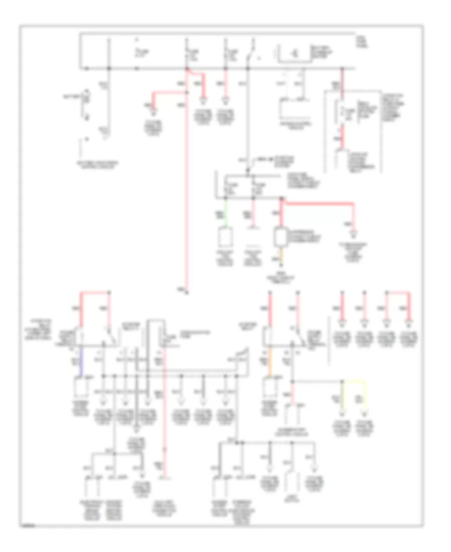 Power Distribution Wiring Diagram 1 of 6 for Audi S6 Quattro 2009