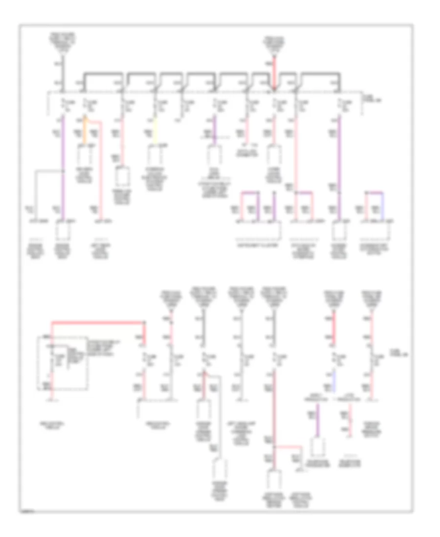 Power Distribution Wiring Diagram 3 of 6 for Audi S6 Quattro 2009