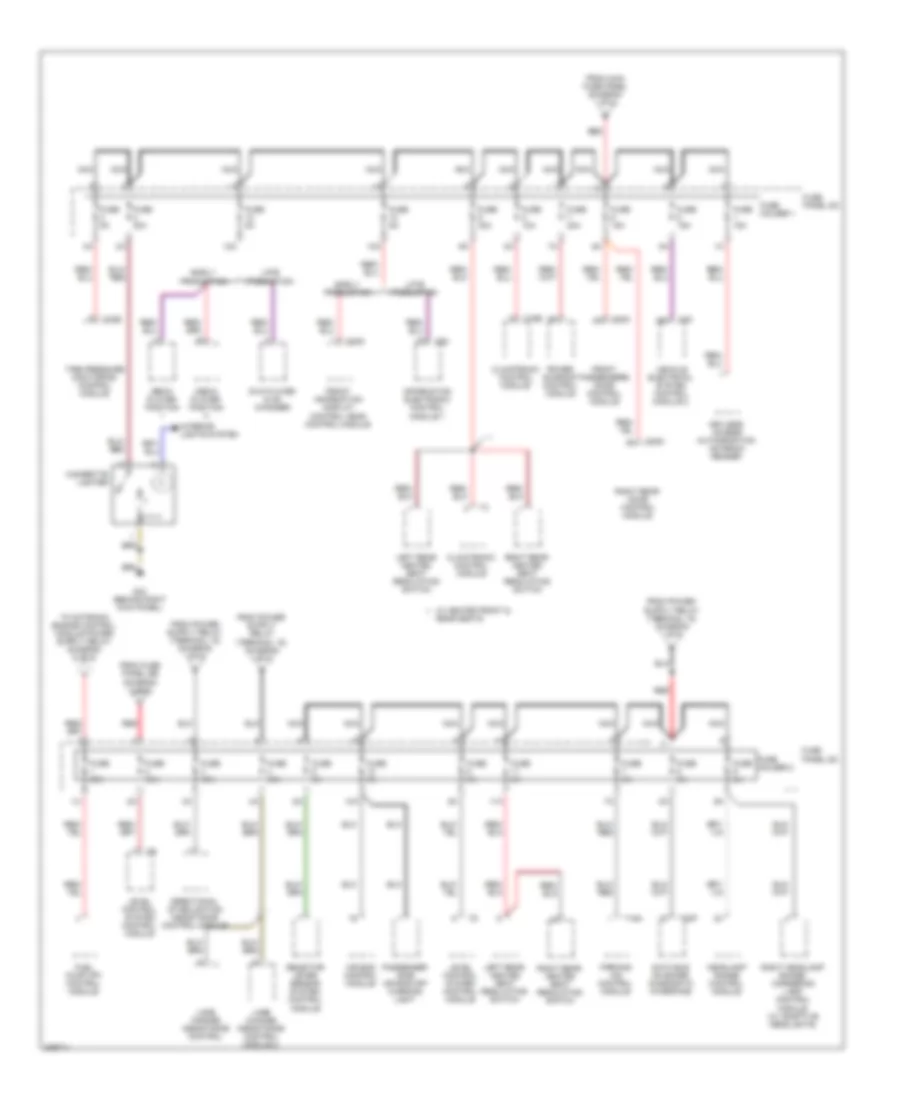 Power Distribution Wiring Diagram 4 of 6 for Audi S6 Quattro 2009