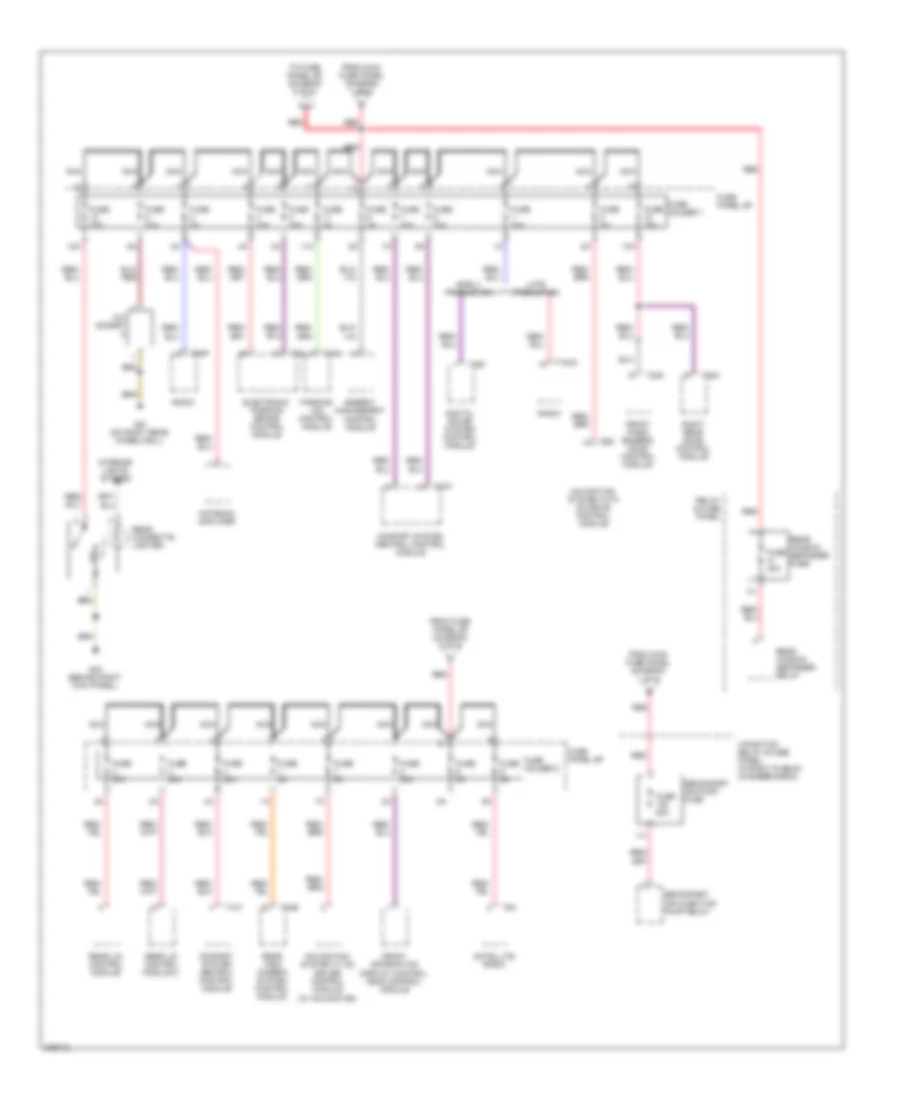 Power Distribution Wiring Diagram 5 of 6 for Audi S6 Quattro 2009
