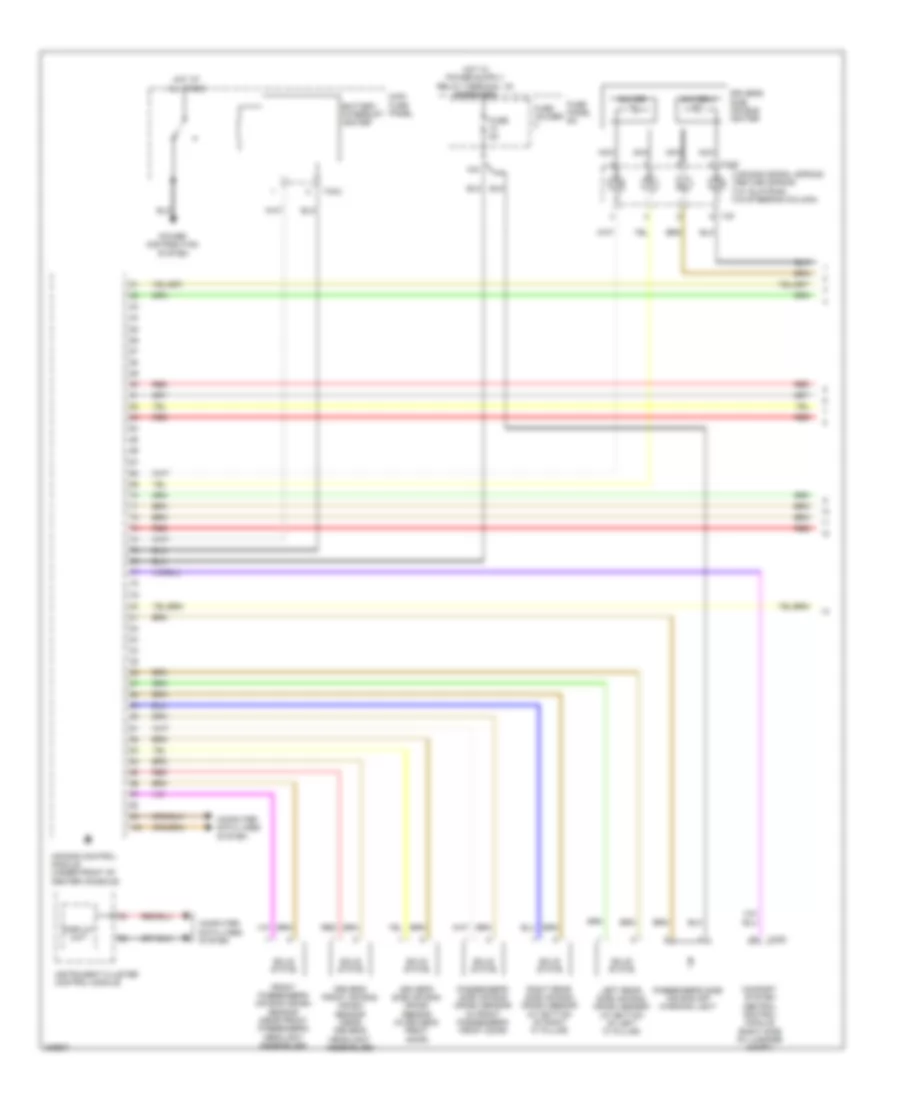 Supplemental Restraints Wiring Diagram 1 of 3 for Audi S6 Quattro 2009