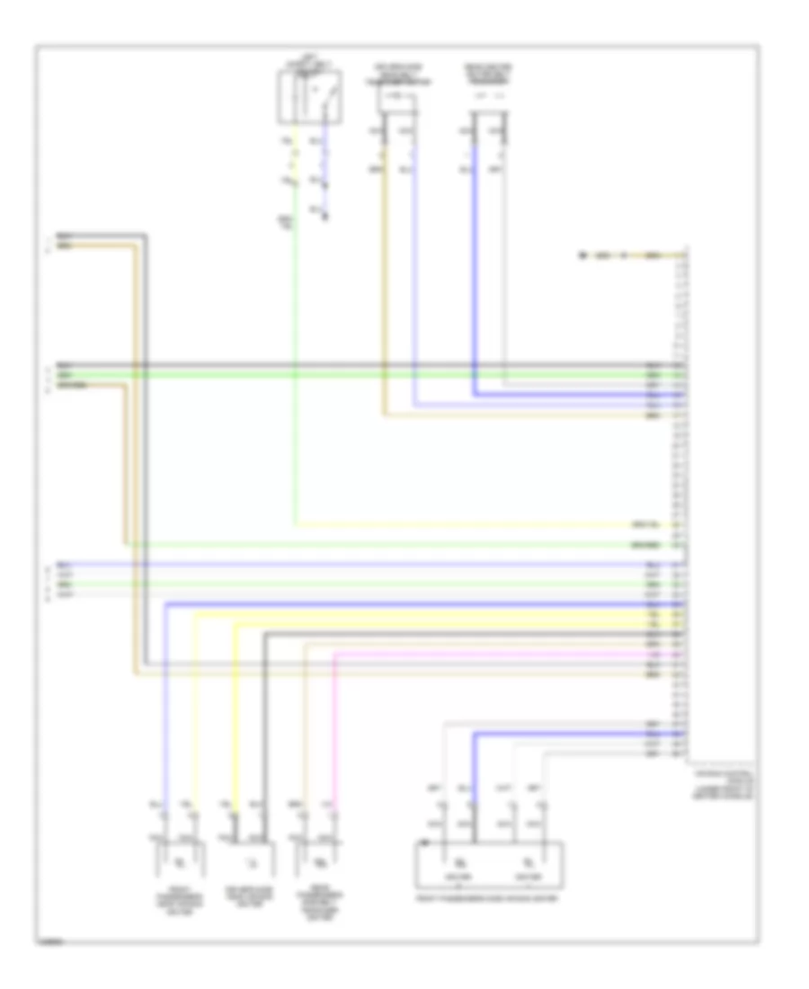 Supplemental Restraints Wiring Diagram 3 of 3 for Audi S6 Quattro 2009