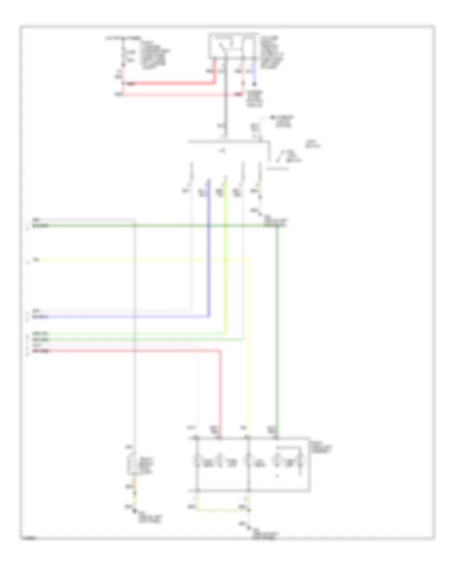 Headlamps  Fog Lamps Wiring Diagram with Standard Headlights 2 of 2 for Audi A8 L Quattro 2006